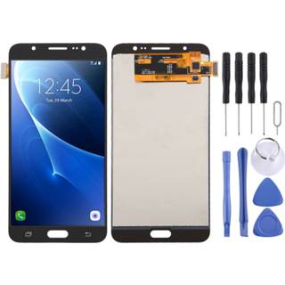 👉 Digitizer zwart active TFT-materiaal LCD-scherm en volledige montage voor Galaxy J7 (2016) / op 8, J710F J710FN J710M J710MN J7108 (zwart)