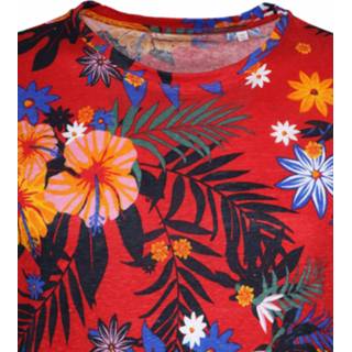 👉 Shirt linnen XL male multicolour KnowledgeCotton Apparel T-shirt Bloemen 5710569387515 2900027780023