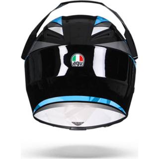 👉 Glasvezel blauw active AX9 glans binnenvoering Dubbel-D graphic tegraalhelm pinlock inbegrepen wit zwart Agv north adventurehelm 8051019038258