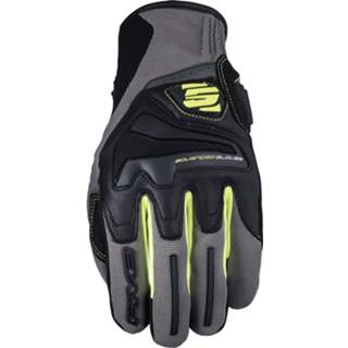 Motorhandschoenen grijs geel mannen zomer handpalm active kort fluorgeel Five rs4 fluo 3882017120301