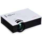 👉 Afstandsbediening wit active UC68B 800 lumen HD x 480 digitale LED-projector met afstandsbediening, ondersteuning voor USB / SD VGA HDMI (wit) 6922327802584