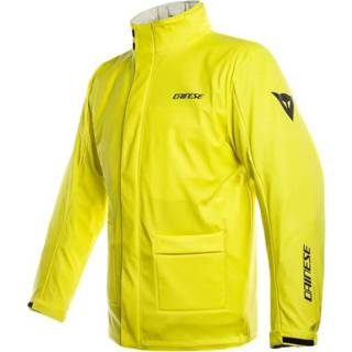 👉 Geel fluorgeel regenkleding active zwart Dainese storm antrax fluo yellow rain jacket