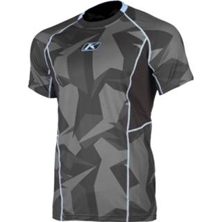 👉 Short sleeve grijs active blauw Klim aggressor cool -1.0 camo
