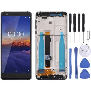 👉 Digitizer zwart active Lcd-scherm en volledige montage met frame zijtoetsen voor Nokia 3.1 TA-1049 TA-1057 TA-1063 TA-1070 (zwart)