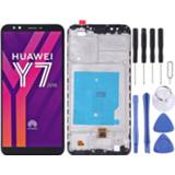 👉 Digitizer zwart active Lcd-scherm en volledige montage met frame voor Huawei Y7 (2018) (zwart) 6922469062372