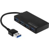 👉 Active computer Draagbare Super Speed??4-poorten USB 3.0 HUB LED-indicator 5 Gbps Hot-swap, duidelijk USB3.0-signaal 6922926540627