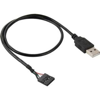 👉 Moederbord active computer mannen 5-pins Female Header naar USB 2.0 mannelijke adapterkabel, lengte: 50cm 6922377119755