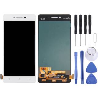 👉 Voor OPPO R7 LCD-scherm en Digitizer Volledige montage (wit)