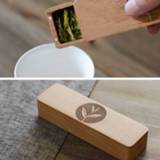 👉 Theebus houten beuken active Portable Cassette Player Tea Travelling Home Mini Theebus, Kleur: