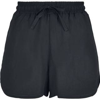 👉 Broek zwart viscose korte vrouwen meisjes Urban Classics Ladies Resort Short Girls (kort) 4053838548981