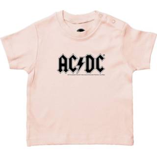 👉 Roze T-Shirt kinderen AC/DC Logo Kids Kindershirt lichtroze 4251769327556