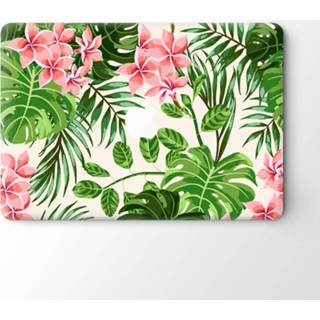 👉 Vinyl Summer Flowers groen Lunso - sticker MacBook Pro 16 inch 9145425545116