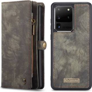 👉 Portemonnee grijs kunstleer hoes Caseme - vintage 2 in 1 Samsung Galaxy S20 Ultra 9145425545444