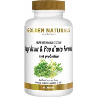 👉 Voedingssupplementen gezondheid gezondheidsproducten Golden Naturals Caprylzuur Pau D'Arco Formule Capsules 8718164647260