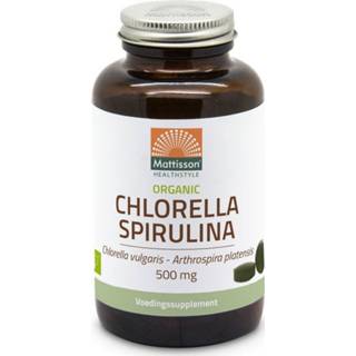 👉 Spirulinatablet gezondheid Mattisson HealthStyle Organic Chlorella Spirulina Tabletten 8717677968527