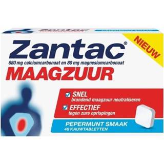 👉 Kauwtablet gezondheid Zantac Maagzuur Kauwtabletten Pepermunt 8710537043457