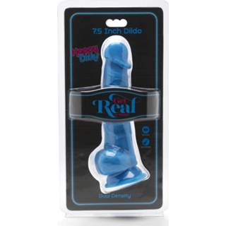 👉 Zuignap blauw Toyjoy Get Real Dildo met Balzak 8713221820204