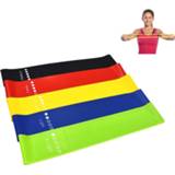 👉 Weerstandsband zwart blauw groen rood geel active entertainment 5 kleuren (zwart, blauw, groen, rood, geel) Zware dikkere weerstandsbanden Fitness Natuurlijke latex Stretchband Yogariemen met buideltas