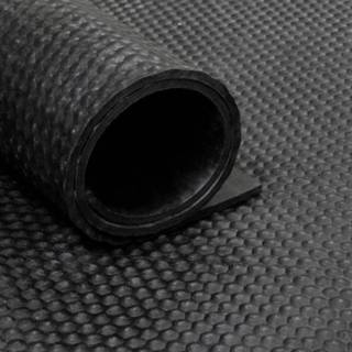 👉 Rubberloper rubber zwart loper / rubbermat op rol van 20 m2 - Hamerslag 10 mm Breedte 5601570639512