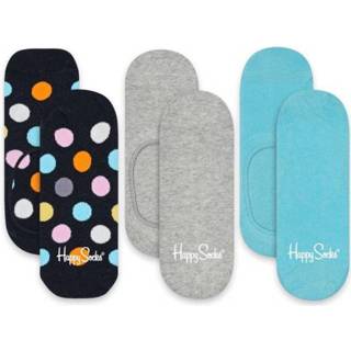 👉 Elasthaan elastaan multi unisex male Happy Socks big dot liner 3-pack