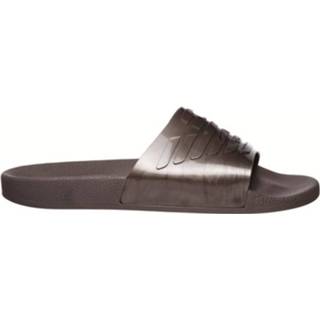 👉 Slippers rubber PVC male grijs Emporio Armani slipper metallic grey