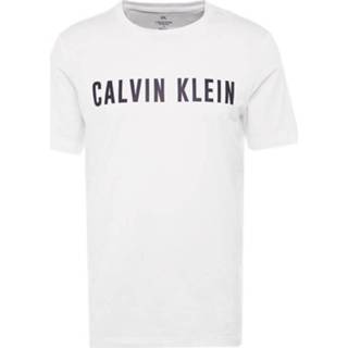 👉 Shirt elastaan s|m|xl|l wit male m mannen Calvin Klein t-shirt heren - wit/logo