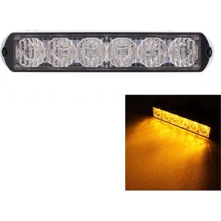 👉 Active geel 18W 1080LM 6-LED licht bedraad auto knipperend waarschuwingssignaallampje, DC 12-24V, draadlengte: 90cm 7442935318332
