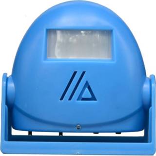 👉 Deurbel blauw active Draadloze intelligente infrarood bewegingssensor stemprompt waarschuwing alarm (blauw)