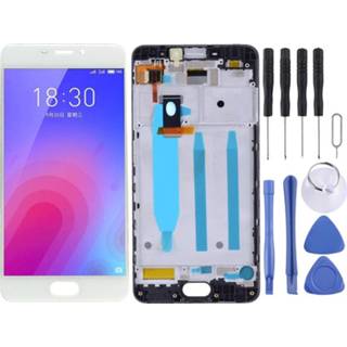 👉 Digitizer wit active Lcd-scherm en volledige montage met frame voor Meizu M6 M711H M711Q (wit) 6922407768892