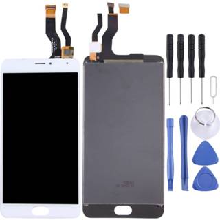 Metalen LCD-scherm en digitizer volledige montage voor Meizu Meilan (wit)