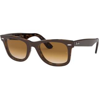 👉 Kunststof mannen bruin glas unisex Ray-Ban Original Wayfarer RB2140-127651-50 8056597036399