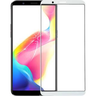 👉 Voorste scherm buitenste glazen lens voor OPPO R11s Plus (wit)