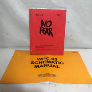 👉 Flipperkast Williams No Fear Handleidingen Set 1995