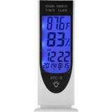 👉 Nachtlamp active HTC-8 Lichtgevende LCD Digitale LED Nachtlampje Thermometer Achtergrondverlichting Hygrometer Vochtigheidsmeter, met Alarm / Datum Klok Kalender 6922679707469