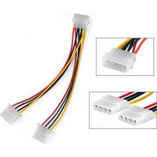 👉 4-pins Molex Y-voeding Kabelsplitser, lengte: 20 cm