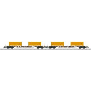 👉 MÃ¤rklin 47131 H0 Set van 2 containerwagons Erdaushub Stuttgart 21 4001883471310