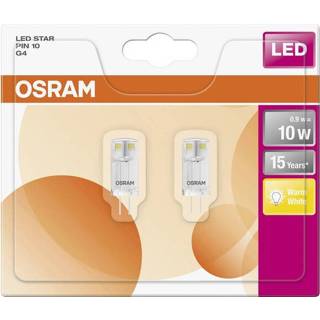 Ledlamp OSRAM LED-lamp Energielabel A++ (A++ - E) G4 Stift 0.9 W Warmwit (Ã x l) 12.0 mm 33.0 2 stuk(s) 4058075812314