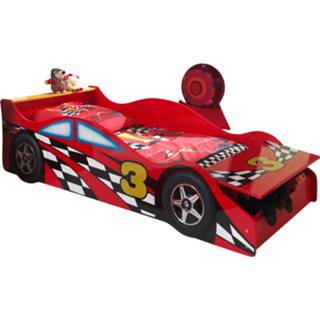 👉 Rood peuters MDF Kleuter raceauto bed Alan 7435105490457