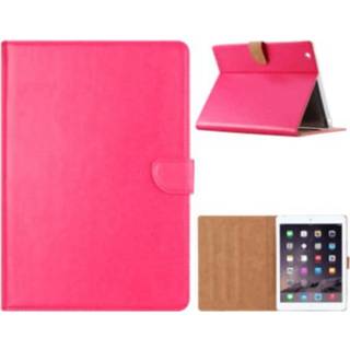 👉 Roze kunstleer effen bookcase Geen IP certificering volledig toestel stuks FONU iPad 2 / 3 4 - 6013743678621