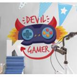 👉 Nederlands Geweldige duivel videogamer zelfklevende sticker