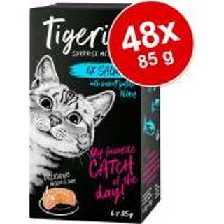 👉 Kattenvoer Voordeelpakket Tigeria 48 x 85 g - Kip met Wortel-Erwten-Stamp 4062911001572