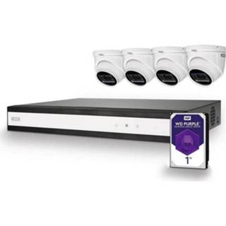 👉 Bewakingscameraset ABUS TVVR33840D Analoog, AHD, HD-CVI, HD-TVI, IP Bewakingscamera-set 8-kanaals Met 4 cameras 2560 x 1940 pix 1 TB 4043158163759