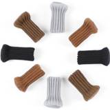 👉 Sock 24PCS Knitted Chair Leg Socks Furniture Anti-Slip Floor Protective Cover Solid Color Feet Covers Home Decor D