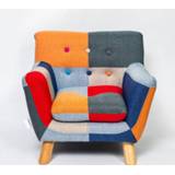 👉 Sofa kinderen meisjes jongens Modern Children Kids Couch Armrest Chair Upholstered Living Room Furniture Single Armchair Girl and Boy Birthday Gift