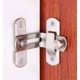 Locker steel 90 degree stainless door latch right angle sliding lock screw hardware accessories