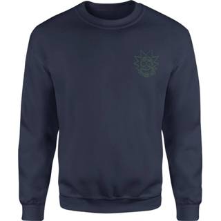 👉 Rick and Morty Rick Embroidered Unisex Sweatshirt - Navy - XL