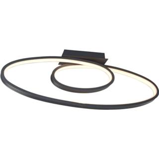 👉 Plafondlamp antraciet IJzer warmwit a+ Lucande Bronwyn LED plafondlamp, 98 cm