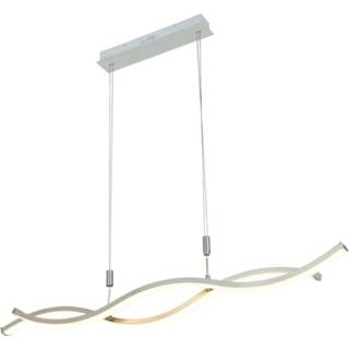 👉 Hanglamp aluminium IJzer warmwit a+ Lucande Mairia LED hanglamp, in hoogte verstelbaar