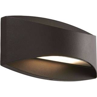 👉 Buitenwandlamp zwart aluminium warmwit a+ Lindby Evric LED buiten wandlamp, breedte 25,4 cm