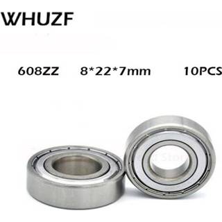 👉 Bearing steel 10pcs Double Shielded Miniature High-carbon Single Row 608ZZ ABEC-1 Deep Groove Ball 8*22*7 8x22x7 MM 608 ZZ